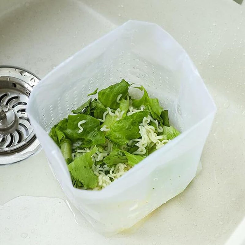 Self Standing Sink Filter Trash Bags 90Pcs Thickened Disposable Kitchen Garbage Drainer - Image 4